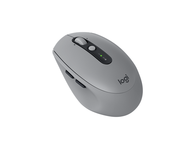Logitech Wireless Mouse M590 Multi-Device Silent with FLOW cross-computer control and file sharing for PC and Mac - Grey