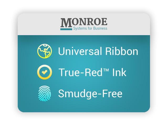 Monroe M33X Premium Printing Calculator Ribbon Cartridges (Black, Red Ink)