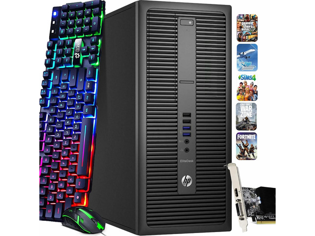 HP 800 G2 Tower Desktop Computer PC, Intel Quad Core i5-6500 upto 3.60GHz, 16GB
