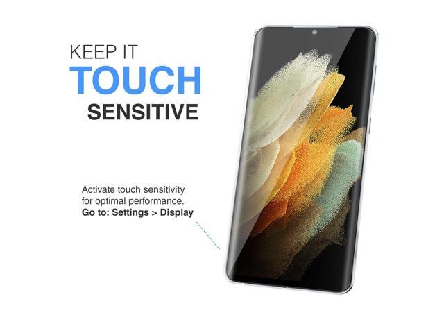 Teckroot Galaxy S21 Ultra Screen Protector Tempered Glass Full Coverage Screen Guard ( FingerPrint Not Compatible )Scratch Resistant Edge...