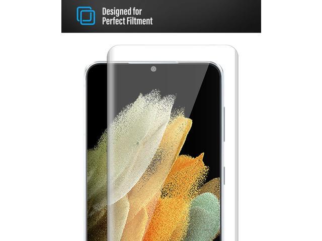 Teckroot Galaxy S21 Ultra Screen Protector Tempered Glass Full Coverage Screen Guard ( FingerPrint Not Compatible )Scratch Resistant Edge...
