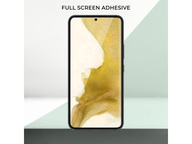 Teckroot Screen Protector For Samsung Galaxy S22 Plus Glastic Support Fingerprint Unlock, Case Friendly Full Glue Full Coverage Screen...
