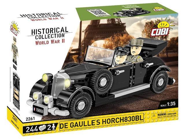 COBI TOYS World War II Charles De Gaulle's Horch 830BL Vehicle - Model WW2 Interlocking Building Block Set # 2261