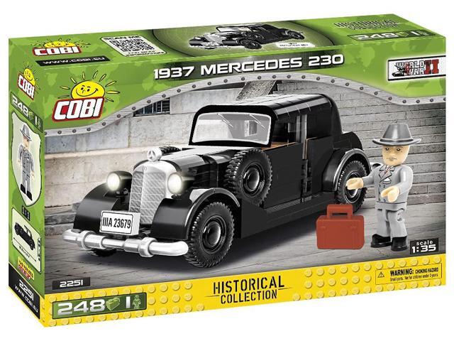 COBI TOYS World War II 1937 Mercedes-Benz W143 Type 230 Car - Model WW2 Interlocking Building Block Set # 2251