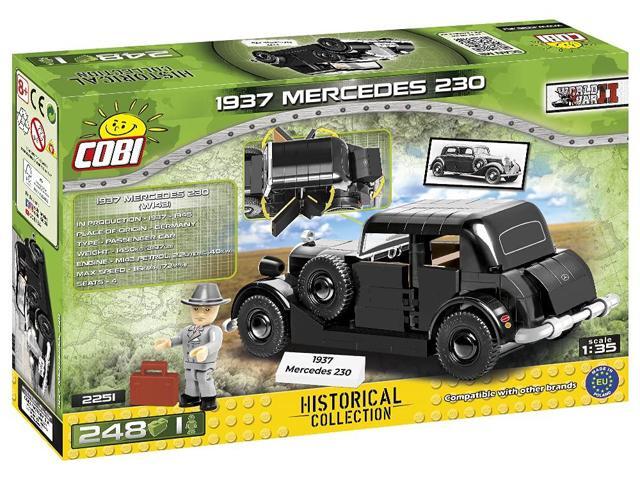 COBI TOYS World War II 1937 Mercedes-Benz W143 Type 230 Car - Model WW2 Interlocking Building Block Set # 2251