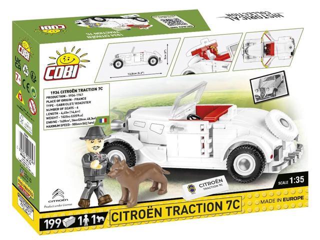 COBI TOYS Historical Collection Citroen Traction 7C Car White - Model Interlocking Building Block Set # 2264