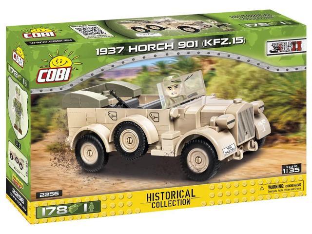 COBI TOYS World War II 1937 Horch 901 (Kfz.15) All Terrain Vehicle Desert Sand - Model WW2 Interlocking Building Block Set # 2256