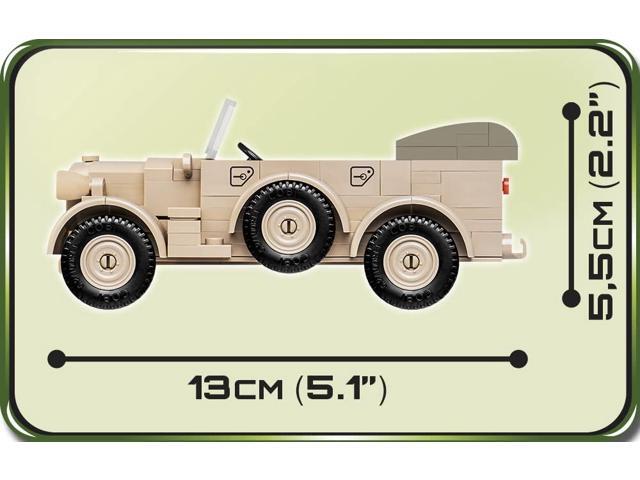 COBI TOYS World War II 1937 Horch 901 (Kfz.15) All Terrain Vehicle Desert Sand - Model WW2 Interlocking Building Block Set # 2256