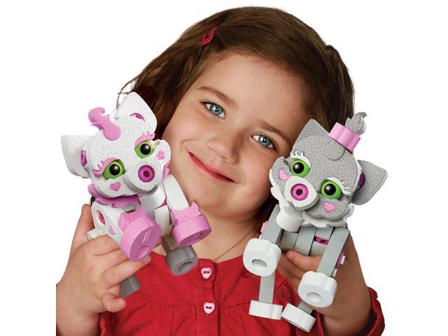 Bloco Toys Cat & Kitten STEM Toy DIY Building Construction Set (180 Pieces)