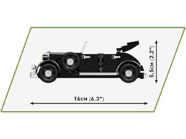 COBI TOYS World War II Charles De Gaulle's Horch 830BL Vehicle - Model WW2 Interlocking Building Block Set # 2261