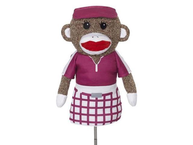 Creative Covers Sock Monkey Girl Golf Club Head Cover, Novelty Plush Headcovers, For Woods And Drivers Creative Covers Sock Monkey Girl Golf Club Head Cover, Novelty Plush Headcovers, For Woods And Drivers