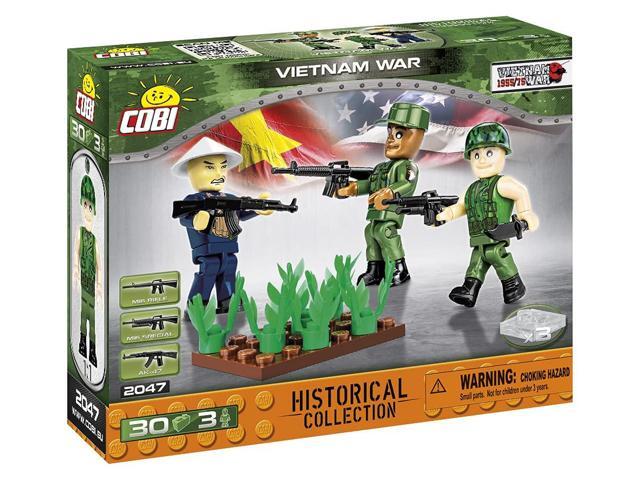 COBI TOYS Historical Collection Vietnam War US Army Soldiers Figures - Model Interlocking Building Block Set # 2047