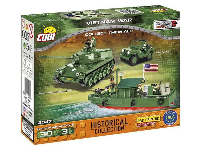 COBI TOYS Historical Collection Vietnam War US Army Soldiers Figures - Model Interlocking Building Block Set # 2047