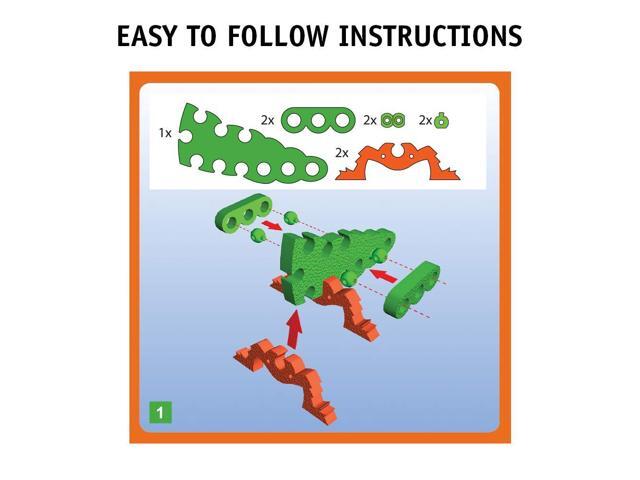Bloco Toys - Scorpions and Insects - Educational STEM Toy - Scorpion, Grasshopper, and Dragonfly Animals - DIY Modular Building Construction Set...