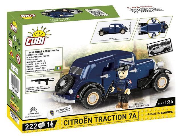 COBI TOYS World War II French Resistance Car 1934 Citroen Traction 7A Vehicle - Model WW2 Interlocking Building Block Set # 2263