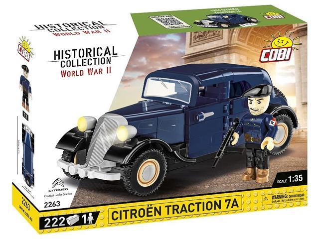 COBI TOYS World War II French Resistance Car 1934 Citroen Traction 7A Vehicle - Model WW2 Interlocking Building Block Set # 2263