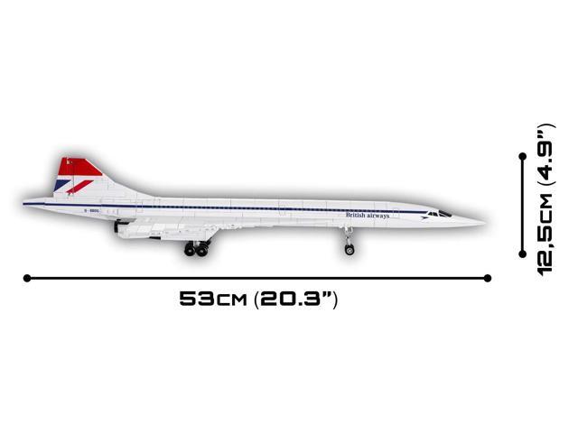 COBI Historical Collection Brooklands Museum G-BBDG Concorde Turbojet 1:95 Plane Model Block Set #1917