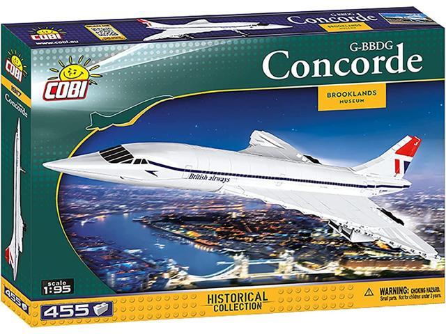COBI Historical Collection Brooklands Museum G-BBDG Concorde Turbojet 1:95 Plane Model Block Set #1917