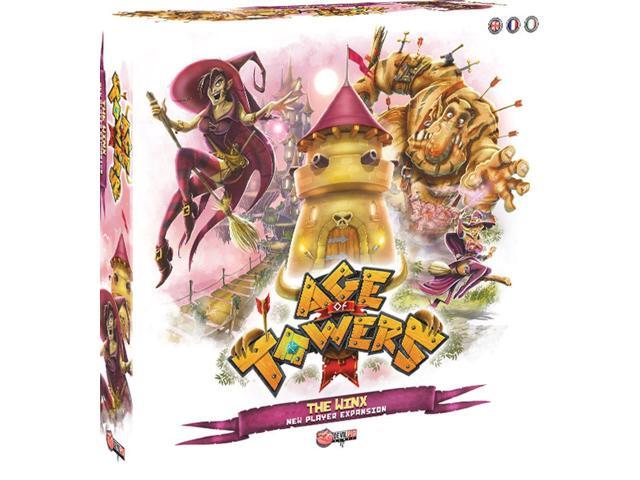 Age of Towers: The Winx Expansion Intense Strategy Board Game 2-5 Player Game Ages 14+ Avg. Playtime 60 Minutes Made by Devil Pig Games