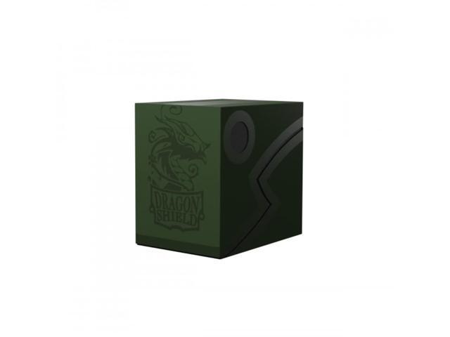 Dragon Shield Card Deck Box Double Shell: Forest Green/Black Durable and Sturdy TCG, OCG Card Storage Compatible with Pokemon Yugioh Commander...