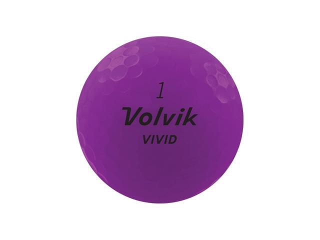 Vivid 12 Golf Balls - Matte Finish For Visibility - 1 Dozen - By Volvik