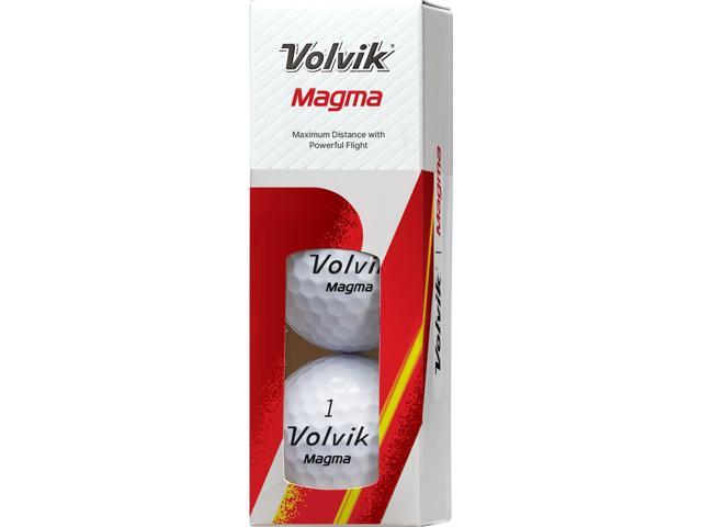 Volvik Magma Golf Balls White 12 Pack Dual Core Power For Maximum Ball Speed 296 Dimple Pattern & 90 Compression USGA Non-Conforming...