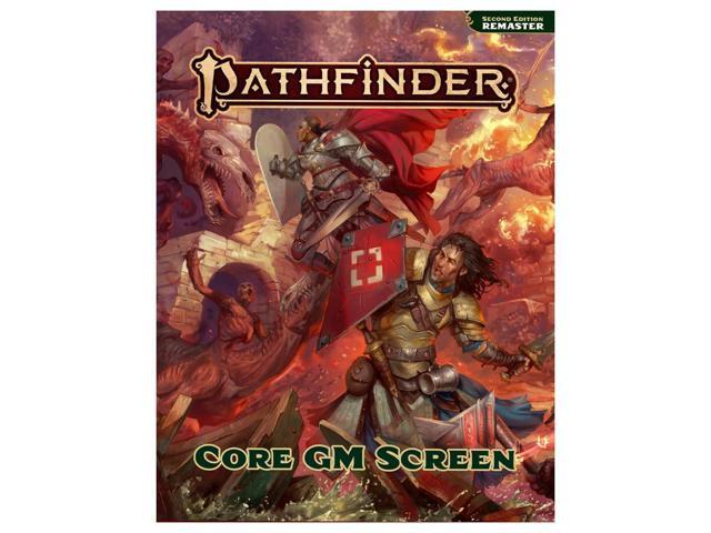 Pathfinder RPG: Pathfinder Core GM Screen (P2) Roleplaying Accessories Updated for Remaster Edition 4-Panel Horizontal Screen Essential GM...