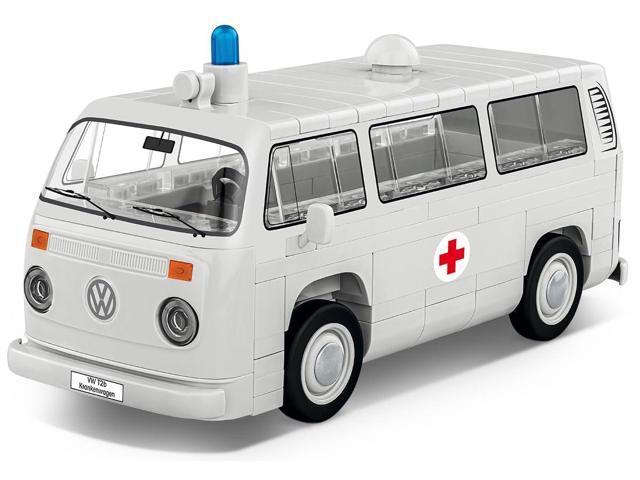 COBI Action Town Volkswagen T2B Krankenwagen Vehicle Interlocking Building Block Model Set # 24619