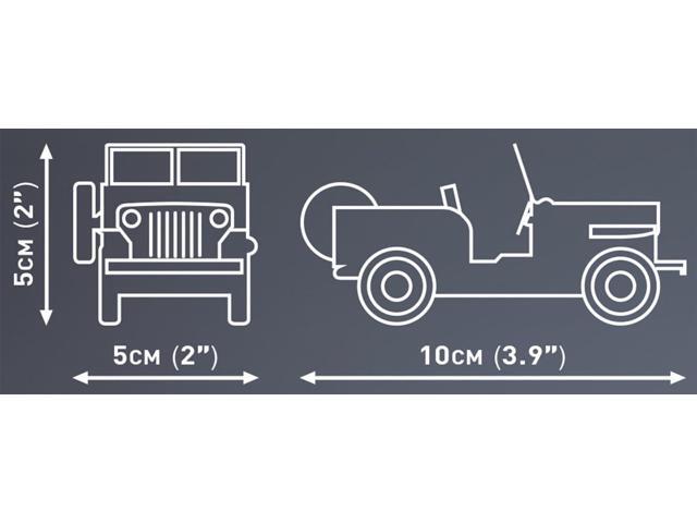 COBI Jeep Willys CJ-2A (White) Modern Cars Building Block Model Set # 24518