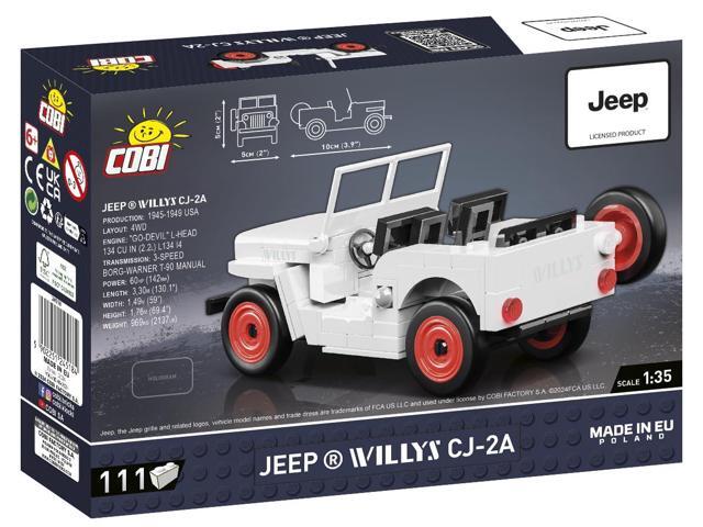 COBI Jeep Willys CJ-2A (White) Modern Cars Building Block Model Set # 24518