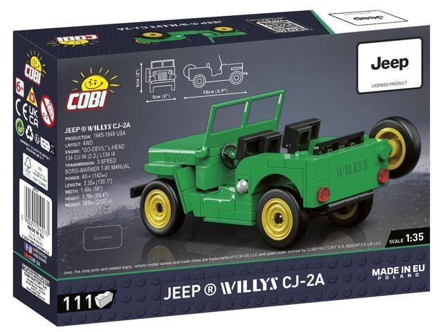 COBI Jeep Willys CJ-2A (Green) Modern Cars Model Building Block Set # 24517
