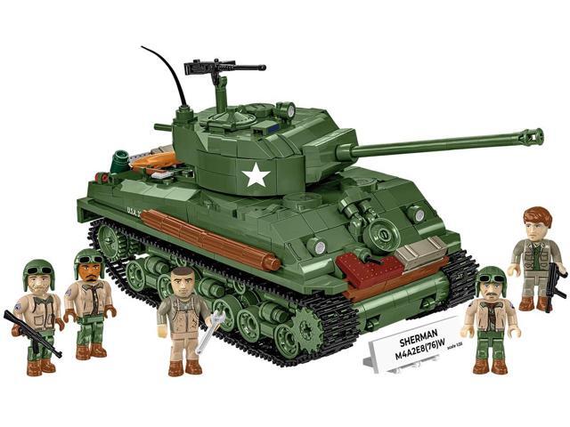 COBI Historical Collection WWII M4A2E8 Sherman Easy Eight Tank Interlocking Building Block Model Set # 3118