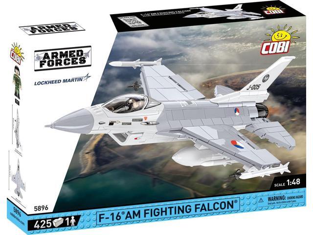 COBI Armed Forces Lockheed Martin F-16 AM Fighting Falcon Model Jet Plane Interlocking Building Block Set # 5893