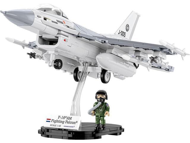 COBI Armed Forces Lockheed Martin F-16 AM Fighting Falcon Model Jet Plane Interlocking Building Block Set # 5893