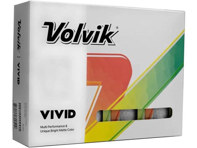 Volvik Vivid 2024 Golf Balls 12 Pack High-Visibility Matte Finish Enhanced Performance & Distance VAS Alignment System for Accuracy For All...