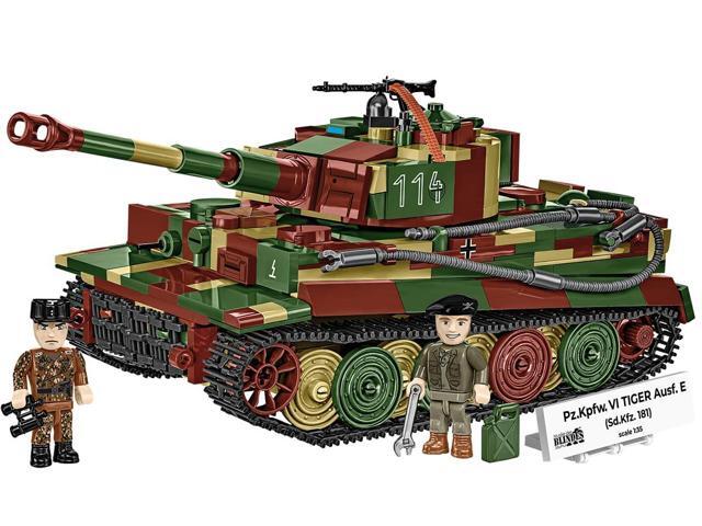 COBI Musee des Blindes Saumur WWII Pz. Kpfw. VI Tiger Ausf. E Tank Tank Model - Historical Collection Interlocking Building Block Set # 3124