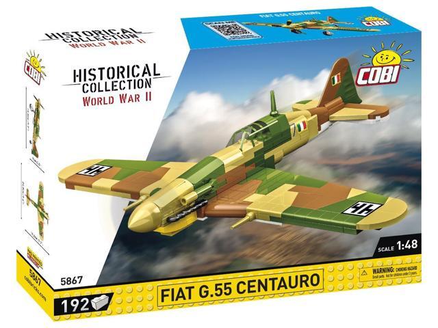 COBI Historical Collection WWII Fiat G.55 Centauro Italian Fighter Plane Model Interlocking Building Bock Set # 5867