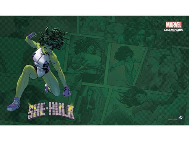 Marvel Champions The Card Game: She-Hulk Slip Resistant Game Mat 24' x 12'