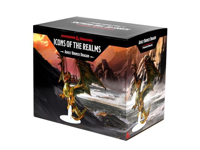 D & D Icons of The Realms: Adult Bronze Dragon Premium Painted Figures - WizKids Dungeons And Dragons Figures
