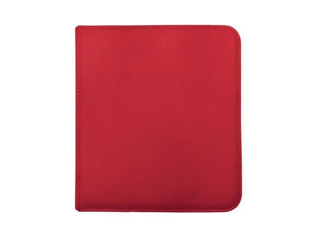 Ultra PRO - Vivid 12-Pocket Zippered PRO-Binder (Red) - Protect and Store your Valuable Gaming cards, Sports cards or Collectible Cards, Store and...