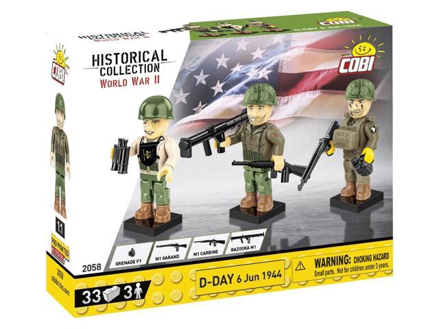 COBI Normandy Historical Collection D-Day June, 6 1944 - US Army Soldier Figures Building Block Set # 2058