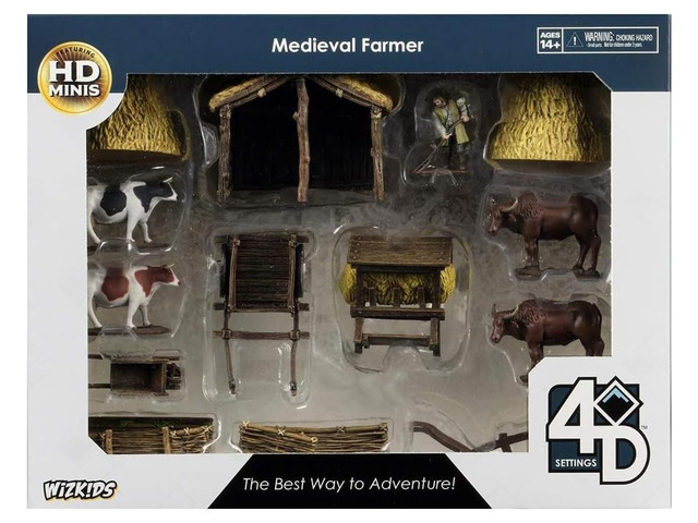 WizKids 4D Settings: Medieval Farmer The Best Way to Adventure! Role Playing Gam