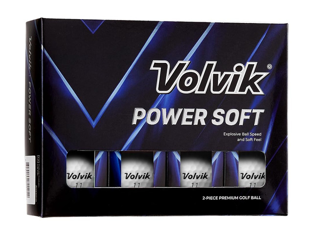 Volvik Power Soft White Golf Balls (One Dozen) 2-Piece Balls