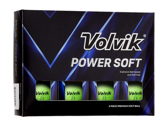 Volvik Power Soft White Golf Balls (One Dozen) 2-Piece Balls