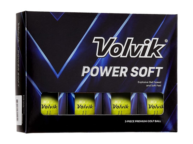 Volvik Power Soft White Golf Balls (One Dozen) 2-Piece Balls