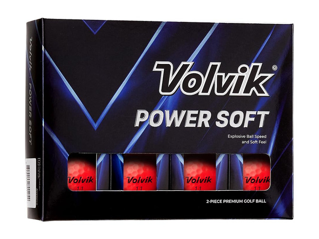 Volvik Power Soft White Golf Balls (One Dozen) 2-Piece Balls