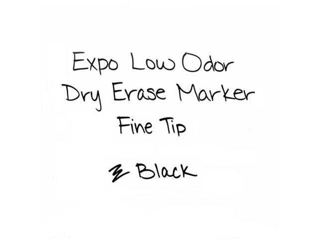 EXPO Low Odor Dry Erase Marker Fine Point Black 36/Box 1921062
