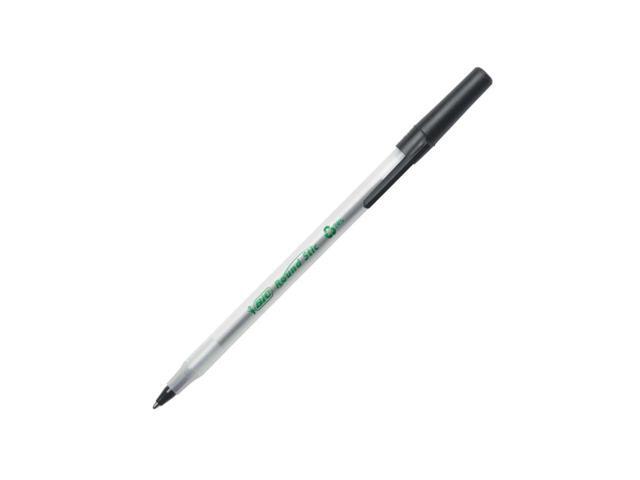 BIC Ecolutions Round Stic Ballpoint Pen Black Ink 1mm Medium 50/Pack GSME509BK
