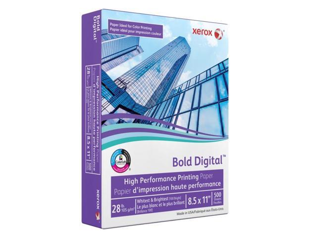 Xerox Bold Digital Printing Paper 8 1/2 x 11 White 500 Sheets/RM 3R11760