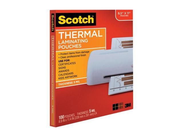 TP5854100 3M Letter Size Thermal Laminating Pouches, 5 mil, 100/Pack